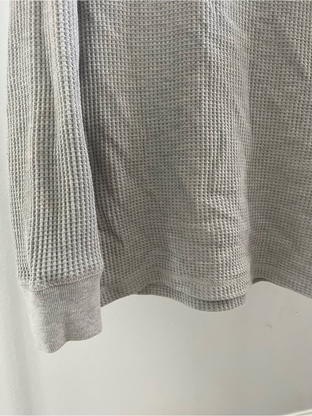 Classic Waffle Knit Crewneck Sweater - Light Gray cotton on - Picture 3 of 6